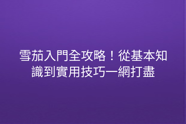 雪茄入門全攻略！從基本知識到實用技巧一網打盡