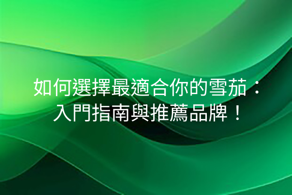 如何選擇最適合你的雪茄：入門指南與推薦品牌！